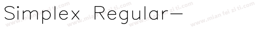 Simplex Regular字体转换